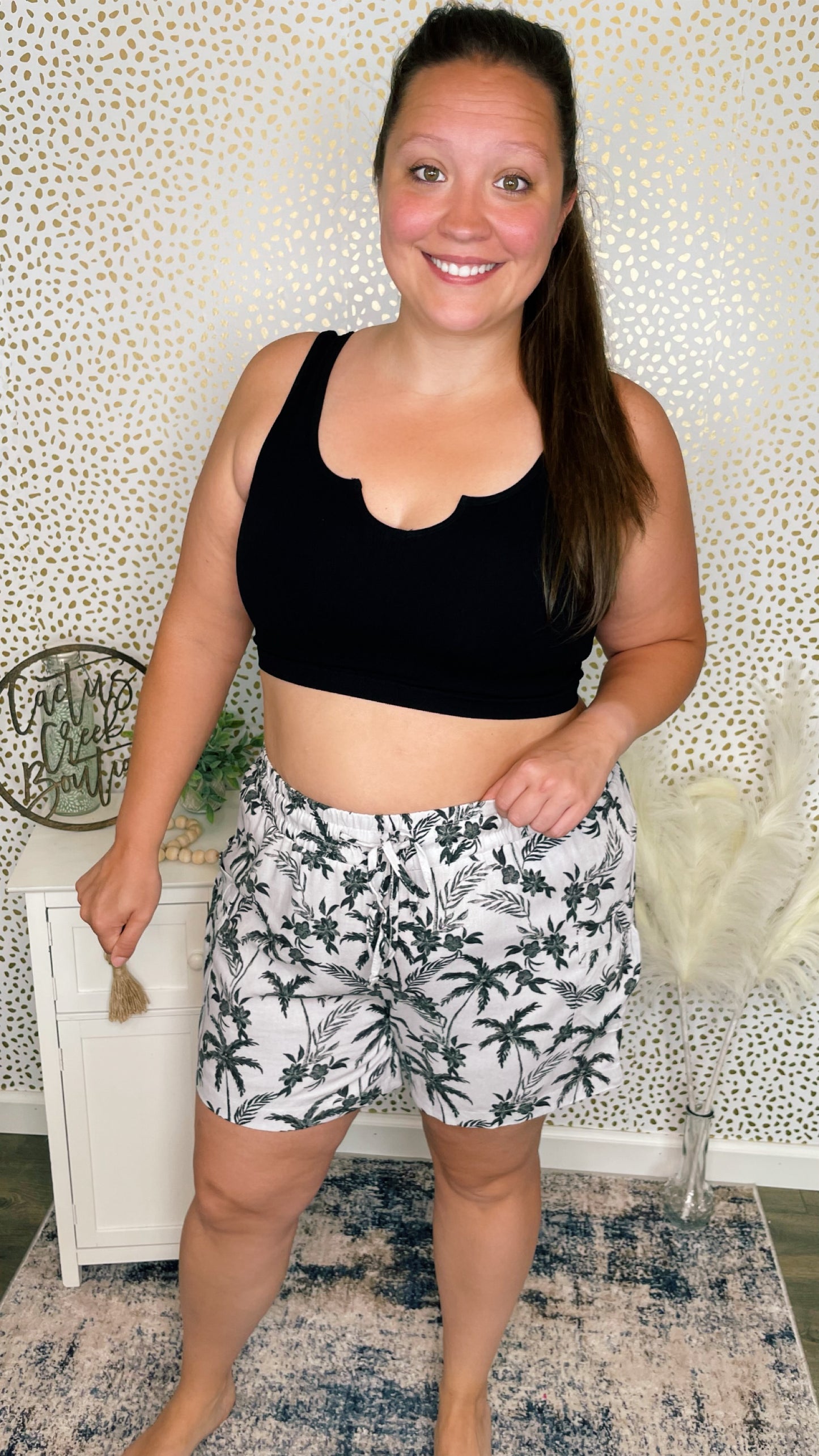 Tropical Linen Shorts