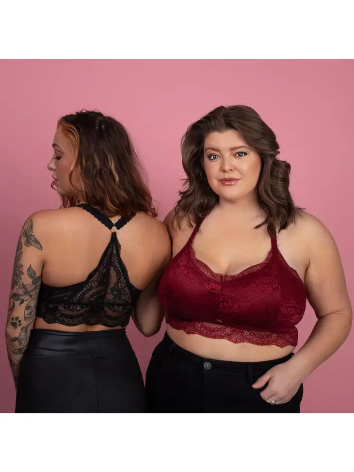 Natalie Red Lace Bralette