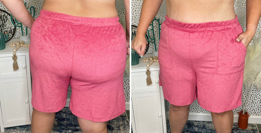 Loop Terry Shorts Rose