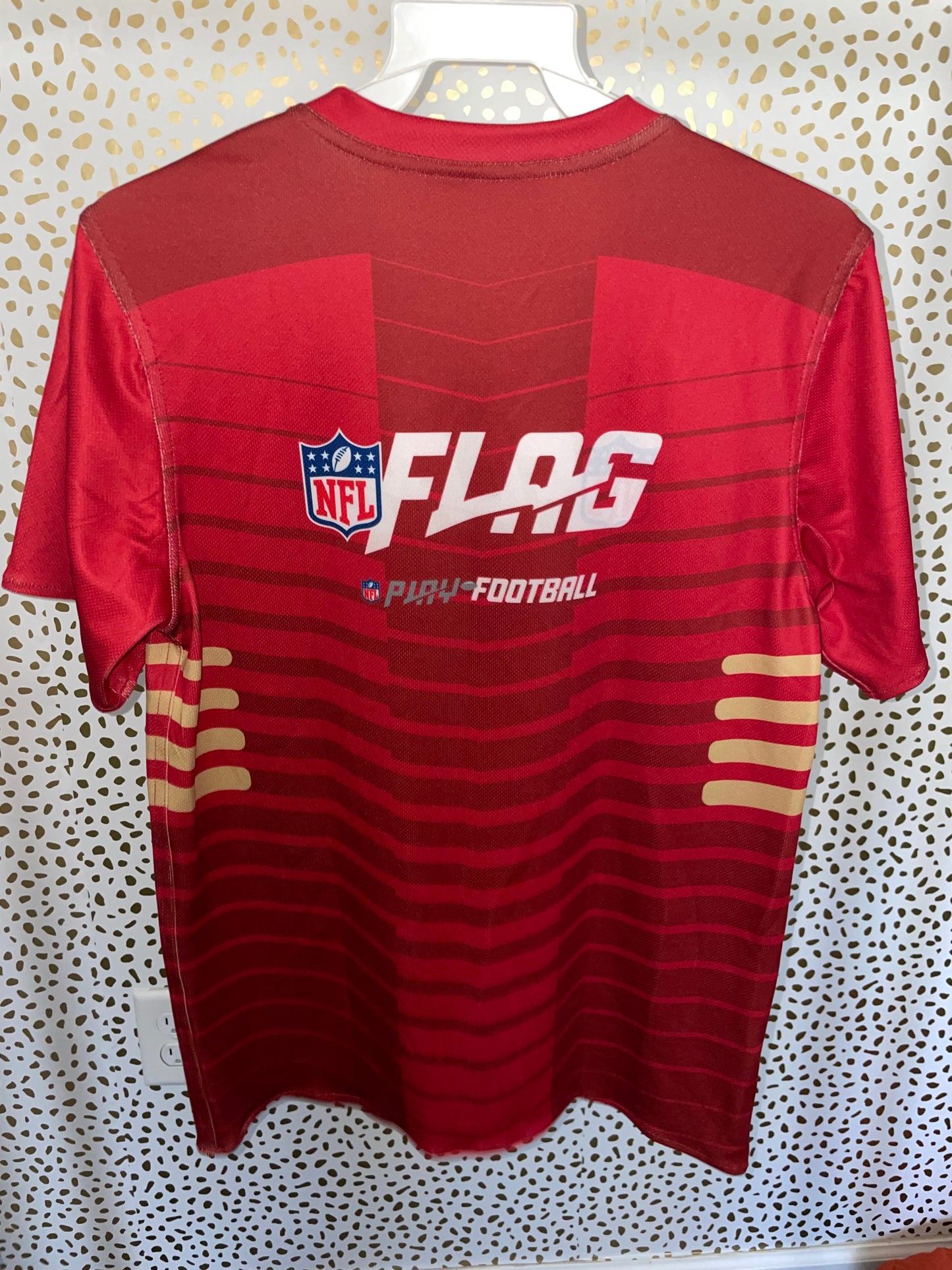 Reversible foot ball tee boys large *final sale*